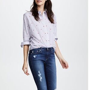 Old Navy small hearts shirt